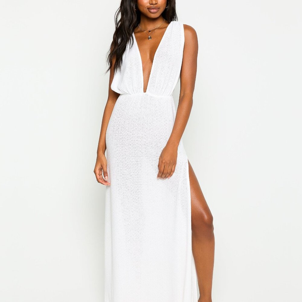 Beach Bunny Swimwear Annika Maxi Dress - White Size LWhite / L